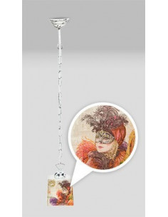 Lampa PROWANSALSKA wisząca na łańcuchu SCANDIA VENEZIA 1/1