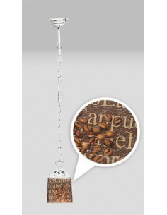 Lampa PROWANSALSKA wisząca na łańcuchu SCANDIA COFFEE 1/1