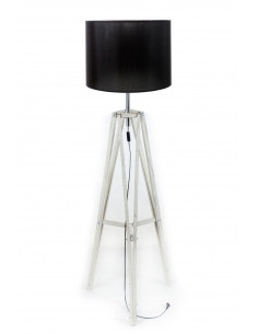 Lampa LOFTOWA podłogowa LOFT SONOMA ABAŻUR CZARNY FI-40 CM