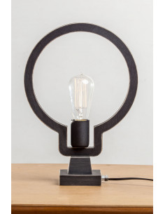 LIGHT BULB STOŁOWA CZARNA