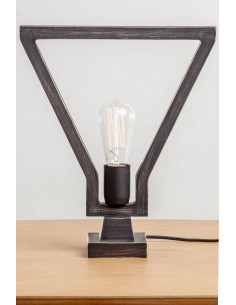 LAMPADINA STOŁOWA CZARNA