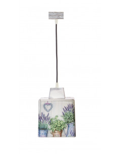 Lampa wisząca SCANDIA LAWENDOWY OGRÓD 1L 2