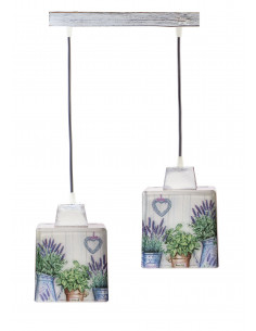 Lampa wisząca SCANDIA LAWENDOWY OGRÓD 2L 2