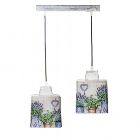 Lampa wisząca SCANDIA LAWENDOWY OGRÓD 2L