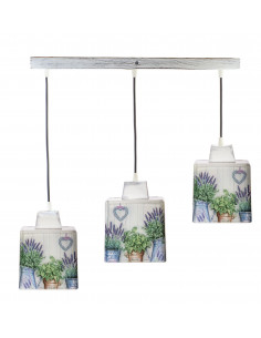 Lampa wisząca SCANDIA LAWENDOWY OGRÓD 3L 2