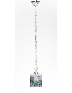 Lampa PROWANSALSKA wisząca na łańcuchu SCANDIA LAWENDOWY... 2