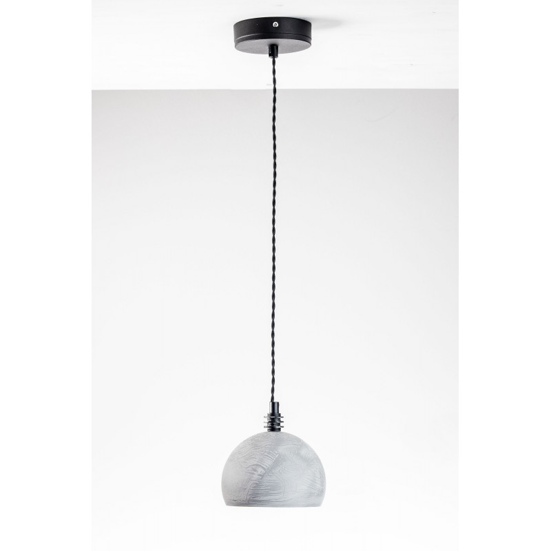 Lampa wisząca TESTER BETON 1L/CZARNY