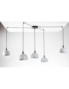 Lampa pająk TESTER 5NP/ BETON/CZARNY