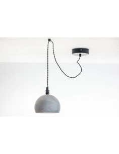 Lampa pająk TESTER1 LP/ BETON/CZARNY