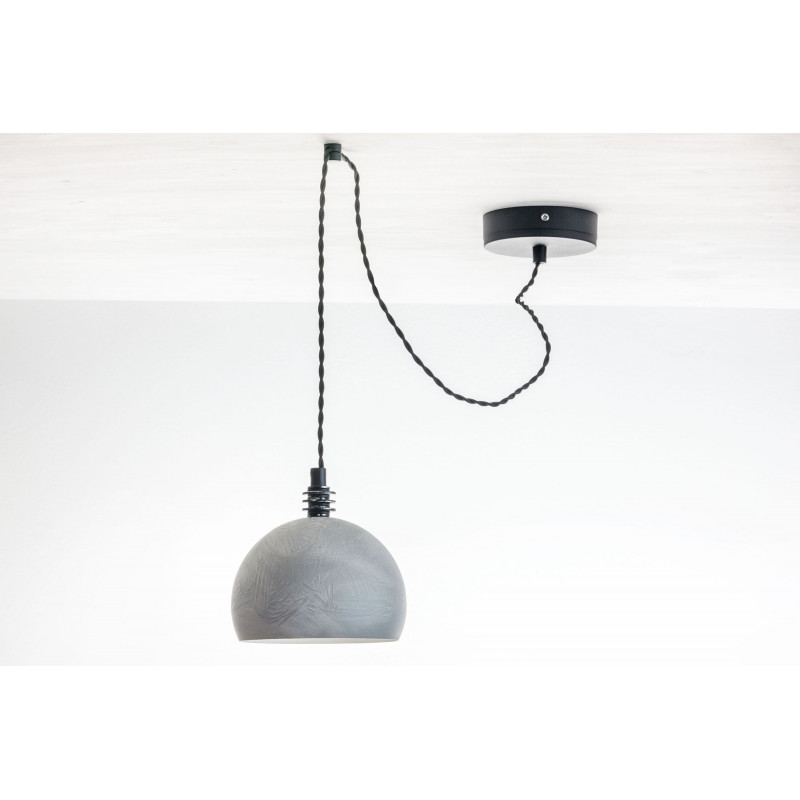 Lampa pająk TESTER1 LP/ BETON/CZARNY