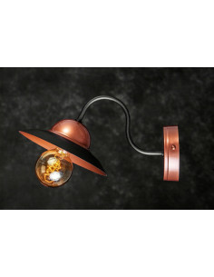 Kinkiet LOFTOWY BEA MIEDŹ-CZARNY 2