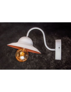 Kinkiet LOFTOWY BEA BIAŁY/MIEDŹ 2