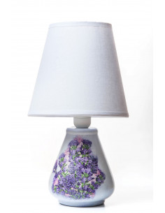LAMPKA CERAMICZNA -BUKIET LAWENDY