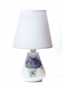 LAMPKA CERAMICZNA - LAWENDA W WIADERKU