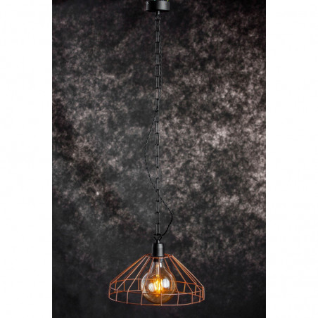 LAMPA WISZĄCA GABBIA /MIEDŹ/CZARNY