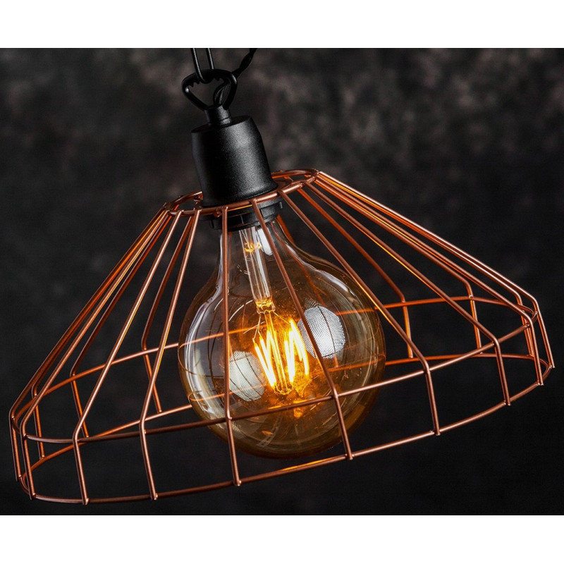 LAMPA WISZĄCA GABBIA /MIEDŹ/CZARNY