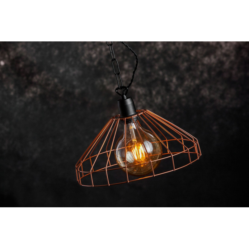 LAMPA WISZĄCA GABBIA /MIEDŹ/CZARNY