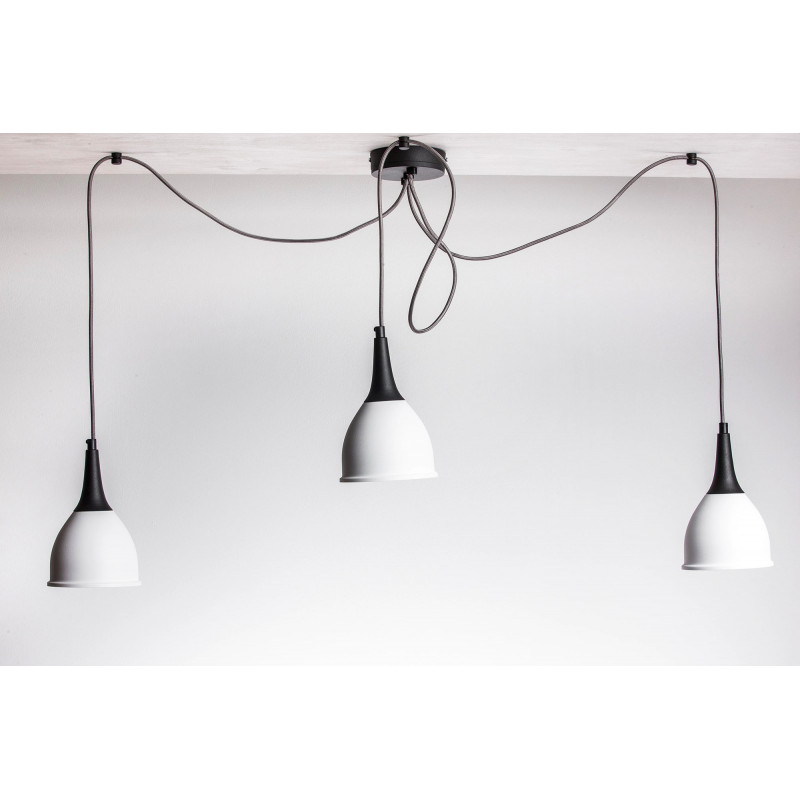 LAMPA PAJĄK - MONIC CZARNO-BIAŁY