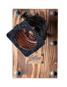 Kinkiet LOFTOWY LOFT BROWN REFLEKTOR CZARNY/HANDMADE/ 2