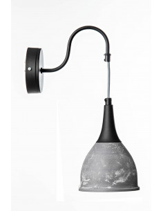 Kinkiet MONIC 1 BETON-CZARNY