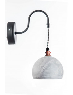 Kinkiet TESTER BETON/MIEDŹ/CZARNY