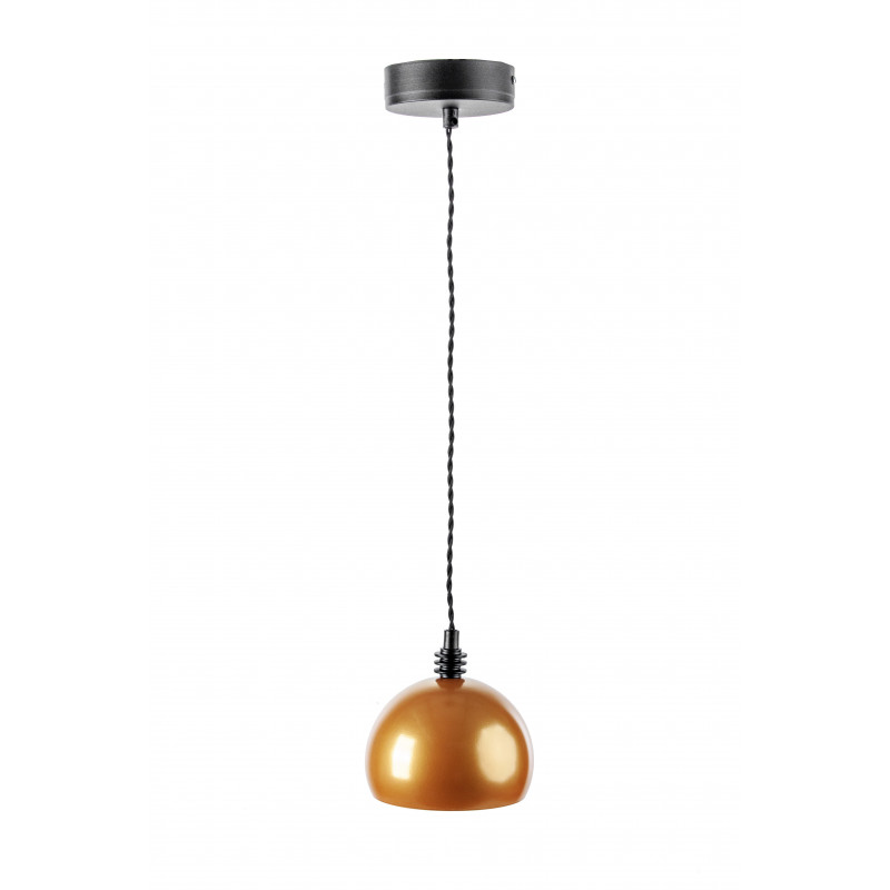 Lampa wisząca TESTER 1L /ZŁOTO/CZARNY