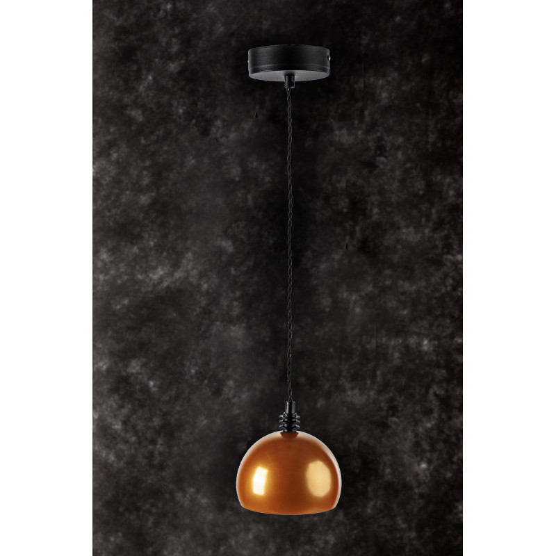 Lampa wisząca TESTER 1L /ZŁOTO/CZARNY