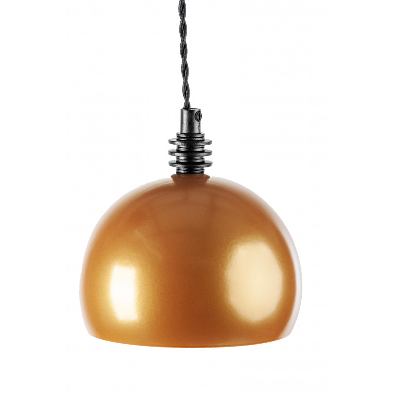 Lampa wisząca TESTER 1L /ZŁOTO/CZARNY