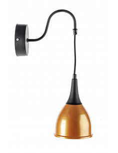 Kinkiet MONIC 1 CZARNO ZŁOTY