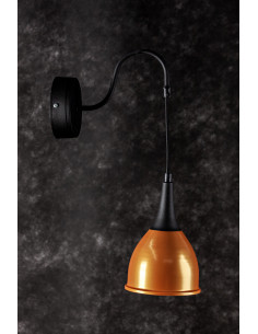 Kinkiet MONIC 1 CZARNO ZŁOTY 2