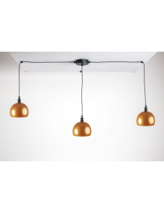 Lampa pająk TESTER 3NP/ZŁOTO/CZARNY