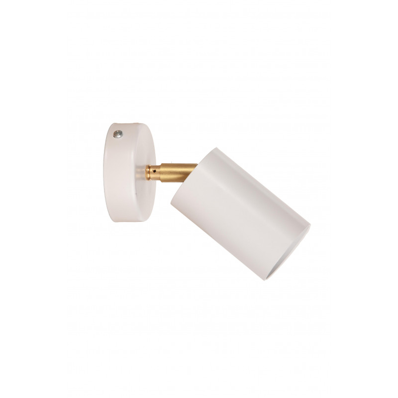 KINKIET SPECTRA 1P BIAŁA STRUKTURA/MOSIĄDZ