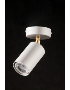 KINKIET SPECTRA 1P BIAŁA STRUKTURA/MOSIĄDZ 2