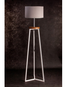 FLOKI BIAŁY AB. SZARY/DREWNO JESION-HANDMADE 2