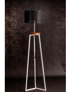 FLOKI BIAŁY AB. CZARNY/DREWNO JESION-HANDMADE 2