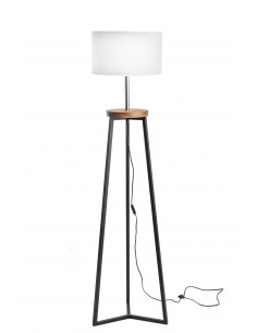 FLOKI CZARNY AB. BIAŁY/DREWNO JESION-HANDMADE 2