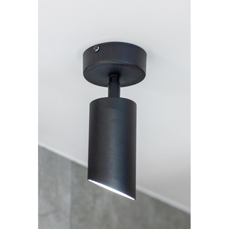 PLAFON SPECTRA 1P-SKOS/CZARNA STRUKTURA