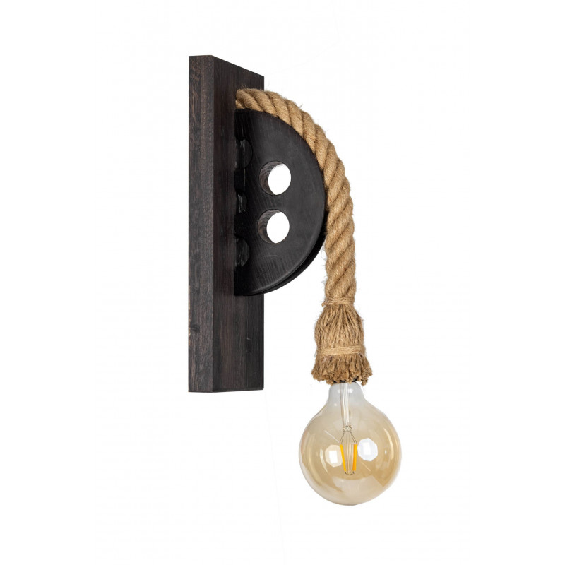 Kinkiet LOFTOWY- LOCH NESS WENGE /HANDMADE/