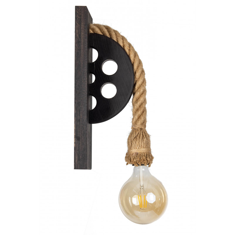 Kinkiet LOFTOWY- LOCH NESS WENGE /HANDMADE/