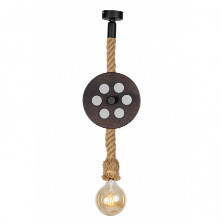 LAMPA WISZĄCA LOFTOWA- LOCH NESS WENGE /HANDMADE/