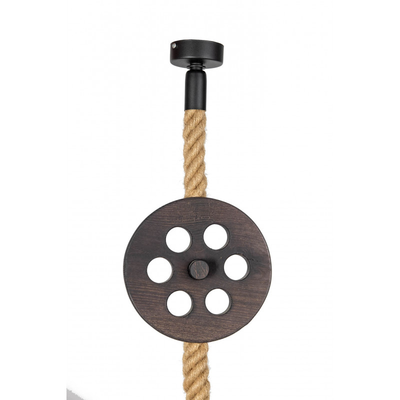 LAMPA WISZĄCA LOFTOWA- LOCH NESS WENGE /HANDMADE/