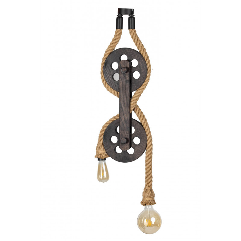 LAMPA WISZĄCA LOFTOWA- LOCH NESS 2PKT. WENGE...