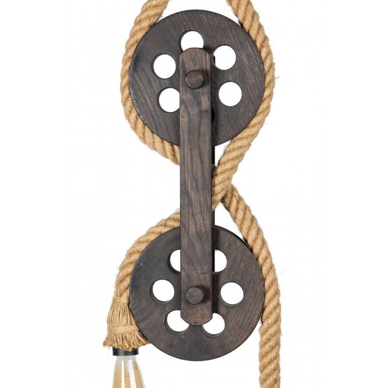 LAMPA WISZĄCA LOFTOWA- LOCH NESS 2PKT. WENGE...