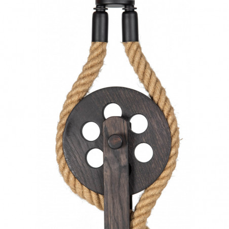 LAMPA WISZĄCA LOFTOWA- LOCH NESS 2PKT. WENGE /HANDMADE/