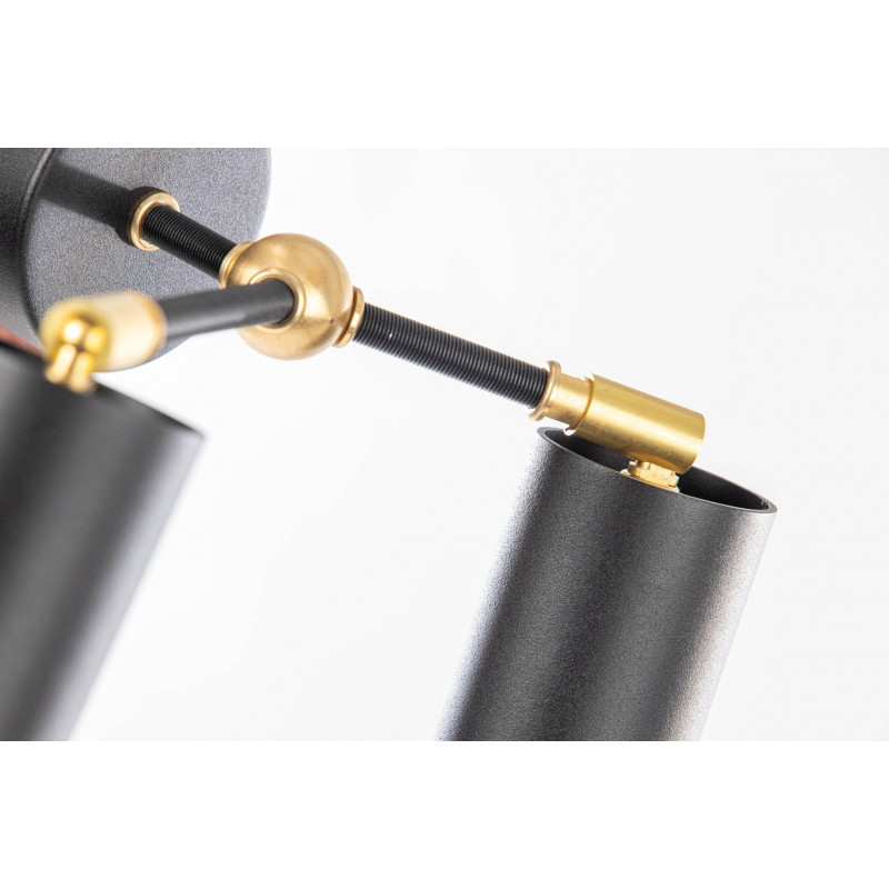 BARTOLOMIU KINKIET 2P CZARNA STR./MOŚIĄDZ