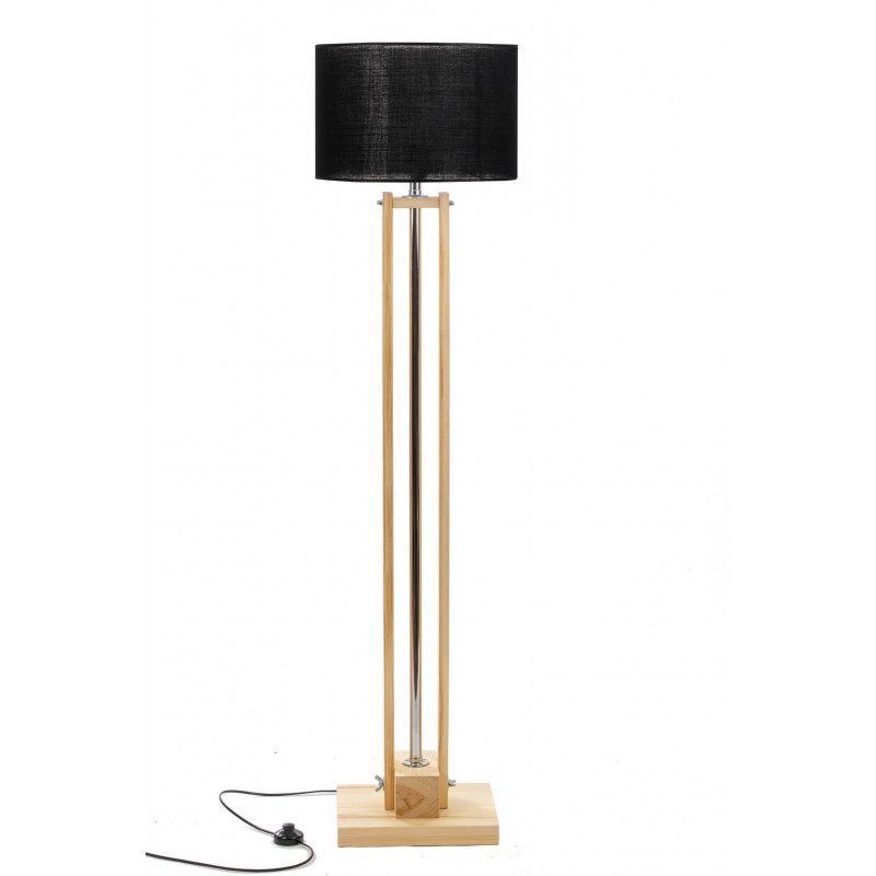 Lampa podłogowa CLASSIC Natural/HANDMADE/BLACK