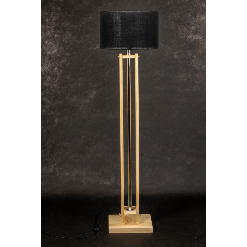 Lampa podłogowa CLASSIC Natural/HANDMADE/BLACK