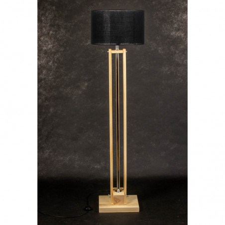 Lampa podłogowa CLASSIC Natural/HANDMADE/BLACK