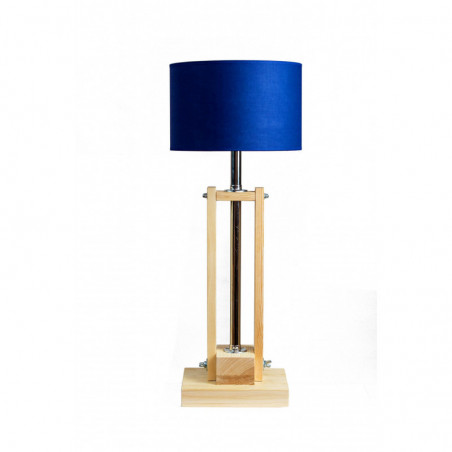 Lampa CLASSIC GABINETOWA NATURAL /HANDMADE/BLUE