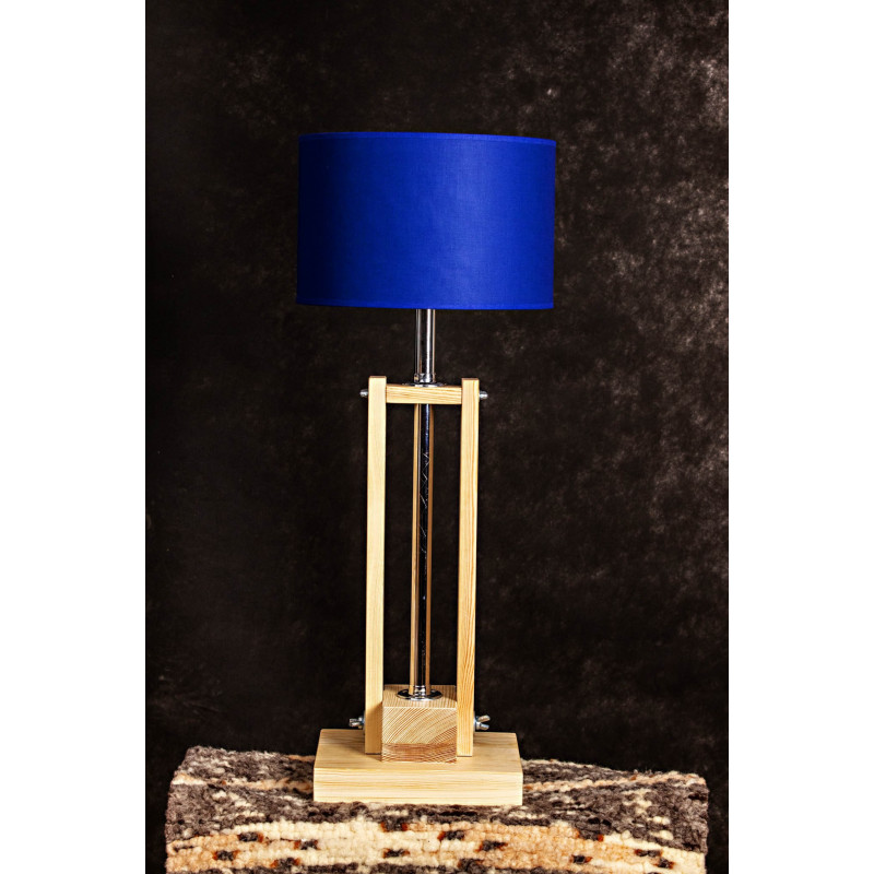 Lampa CLASSIC GABINETOWA NATURAL /HANDMADE/BLUE